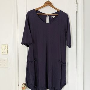 Krochet Kids blue organic pocket dress